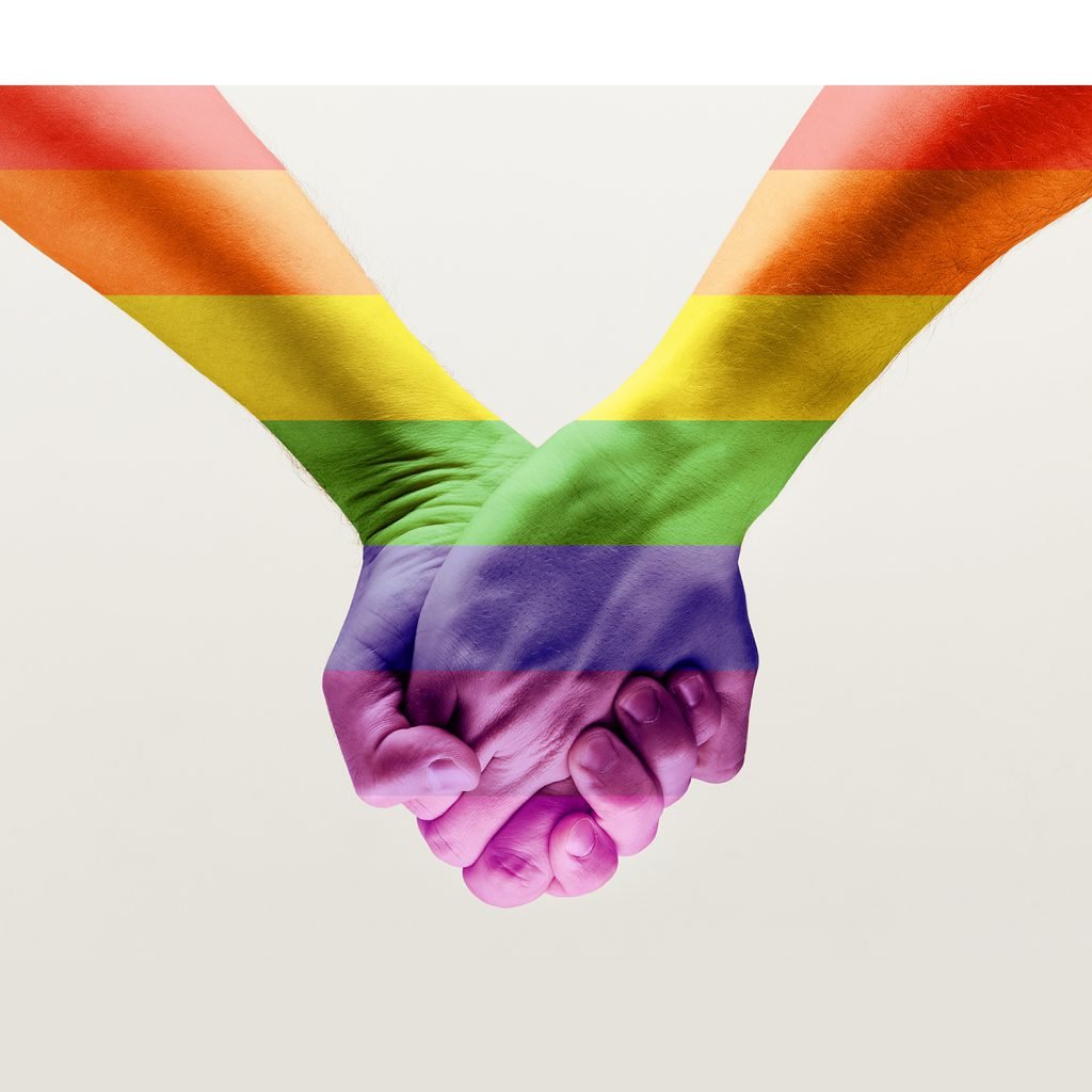 two men holding each others hand